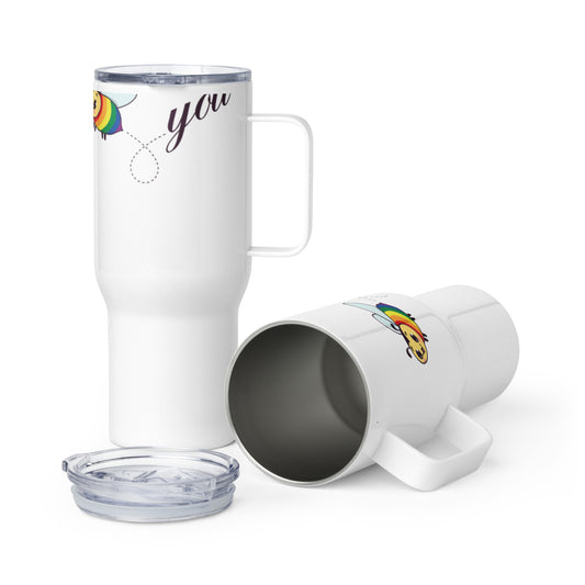 Bee You Apparel | Travel mug with a handle